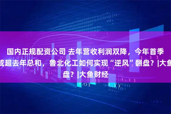 国内正规配资公司 去年营收利润双降，今年首季盈利或超去年总和，鲁北化工如何实现“逆风”翻盘？|大鱼财经